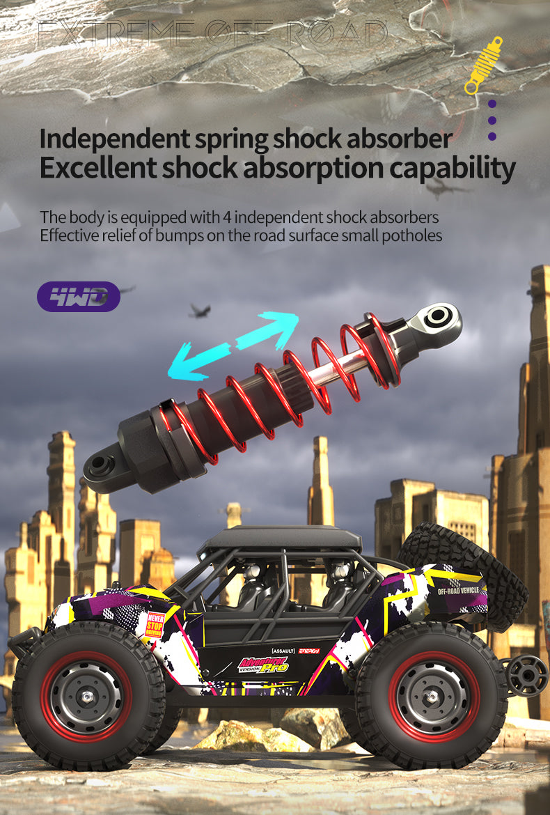 Adventurer Pro: 70 KM/H High-Speed Off-Road RC Car with Optional Extended Battery Adventurer Pro: 70 KM/H High-Speed Off-Road RC Car with Optional Extended Battery